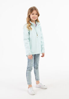 Schmuddelwedda Softshelljack - gerecycled materiaal Meisje Blauw-umint-280