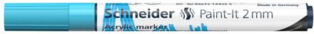 Schneider acryl marker paint-it 310 2 mm., kleur pastel blauw