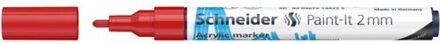 Schneider acryl marker paint-it 310 2 mm., kleur rood
