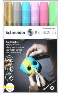 Schneider Acryl Marker Paint-it 310 2mm Etui 6 Stuks