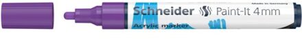 Schneider acryl marker paint-it 320 4 mm., kleur paars