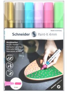 Schneider Acryl Marker Paint-it 320 4mm Etui 6 Stuks