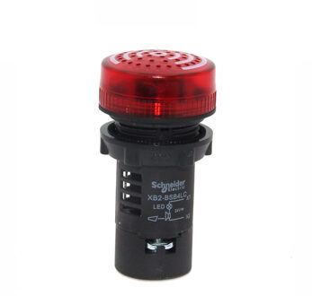 Schneider Elektrische XB2BSB4LC 24VAC/Dc Zoemer Met Licht XB2-BSM4LC 220VAC 50/60Hz Intermitterende Geluid Opening Grootte 22mm