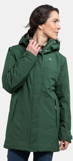 Schöffel Parka Style Froda Wms Gevoerde Jas Groen - 46
