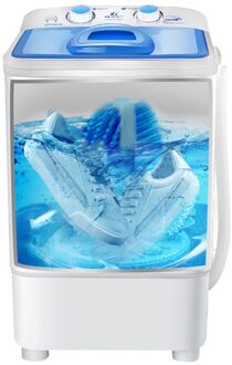 Schoen Wasmachine Kleine Huishoudelijke Semi-Auto Lui Schoen Wasmachine Slaapzaal Schoen Wasmachine Blauw Licht Antibacteriële VS