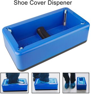 Schoen Wikkelen Machine Automatische Schoenen Dekken Machine Smart Dispenser Huishoudelijke Hand Gratis Schoen Film Schoen Dispenser Blauw
