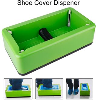 Schoen Wikkelen Machine Automatische Schoenen Dekken Machine Smart Dispenser Huishoudelijke Hand Gratis Schoen Film Schoen Dispenser groen