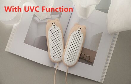 Schoenen Droger Heater Draagbare Usb Schoen Droger Elektrische Uvc Sterilisatie Constante Temperatuur Drogen Ontgeuringseffect roze met UVC