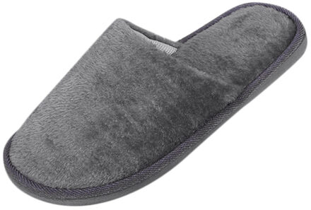 Schoenen Mannen Slipper Heren Home Pluizige Huis Winter Warm Slippers Pluche Zachte Sneakers Binnenshuis Floor Slaapkamer Kapcie Pantuflas Zapatos grijs 44-45