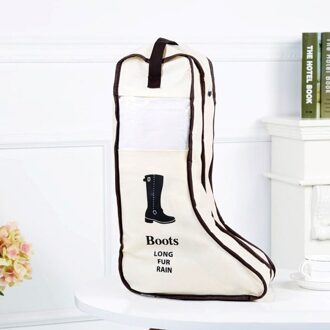 Schoenen Stofzak Home Boot Opbergtas Laarzen Lederen Schoenen Cover Minimalisme Reizen Schoen Zak Eco Zichtbaar Opslag Pocket abrikoos / S