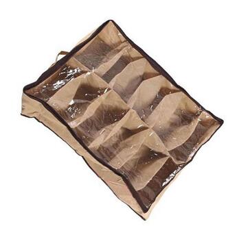 Schoenen Tas 12 Pair/bag Schoenen Zak Non-woven Doos Schoen Opbergtas Organizer Zip Doos Schoen Tidy Onder Bed opslag Storer Opbergdozen