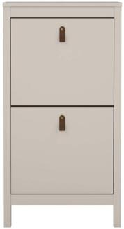 Schoenenkast Madeira - Greige - 102,9x53,8x24,6 Cm - Spaanplaat - Grijs#Beige - 53.8x102.9x24.6 Cm