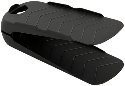 Schoenenopbergers - zwart - kunststof - 1x voor een paar schoenen - 28 cm