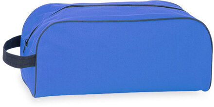 Schoenentas - 8 liter - blauw - 35 x 16 x 15 cm - polyester - ritssluiting - reizen