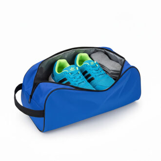 Schoenentas sport - blauw - 8L - 35 x 16 x 15 cm - sporttas - hockey/golf/voetbalschoenen opbergen