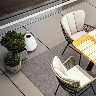 Schöner Wohnen Bell LED tafellamp hoogte 46 cm wit, bruin