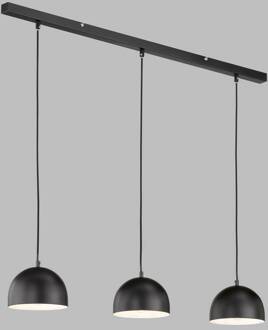 Schöner Wohnen Kia hanglamp, 3-lamps zwart, wit