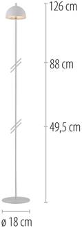 Schöner Wohnen LED vloerlamp op accu Bellies, wit, IP54