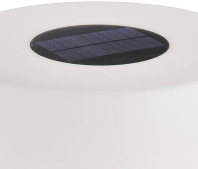 Schöner Wohnen Mina solar-LED accu-vloerlamp zandzwart, wit