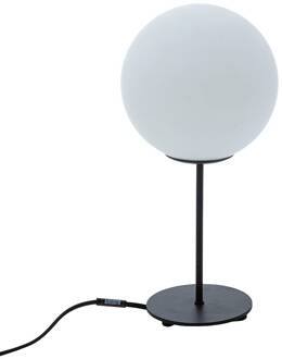 Schöner Wohnen Palais tafellamp hoogte 41cm Ø25cm opaal mat, zwart