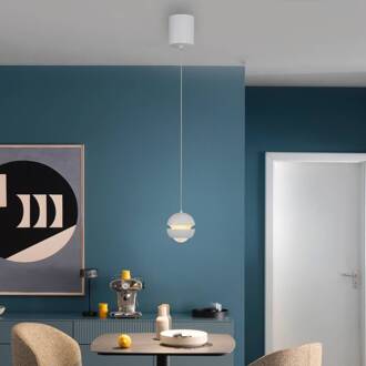 Schöner Wohnen SCHÖNER WOHNEN LED hanglamp Lini, wit, 1-lamp, 3.000 K