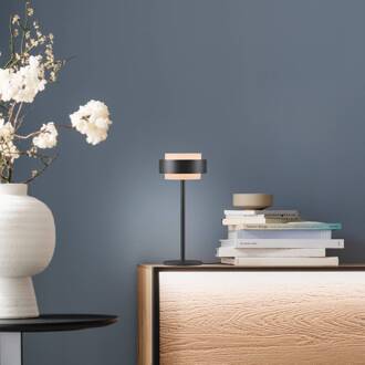 Schöner Wohnen SCHÖNER WOHNEN LED tafellamp Elmo, zwart, 3000 K, dimbaar