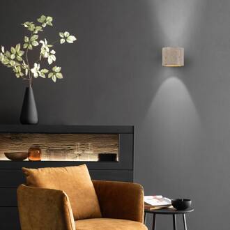 Schöner Wohnen SCHÖNER WOHNEN wandlamp Traventa, beige, up/down, G9