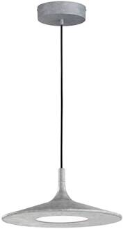 Schöner Wohnen Slim LED hanglamp, betonkleurig betonkleurig, zwart