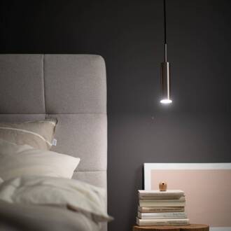Schöner Wohnen Stina LED hanglamp 1-lamp nikkel nikkel, zwart