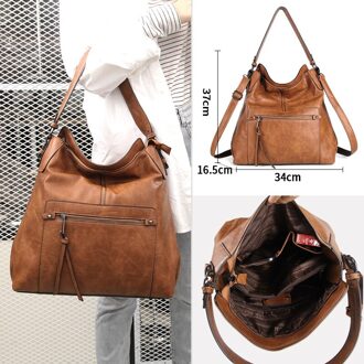 Schoenmaker Legende Pu Lederen Tassen Voor Vrouwen Messenger Vintage Dames Schouder Satchel Bag Grote Grote Zachte Tote Handtas