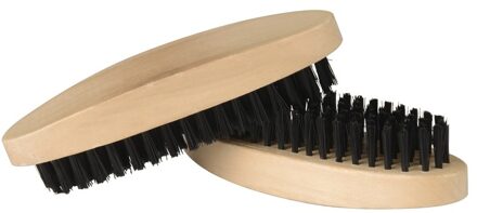 Schoenpoets borstels 2 stuks ovaal - Schoenpoetsborstel