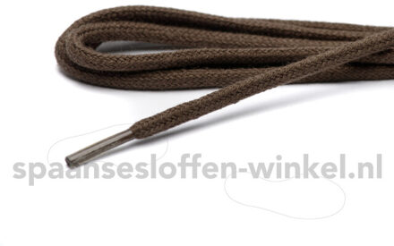 Schoenveters fijn rond dikte 2 mm 55 cm Bruin - One size