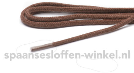 Schoenveters fijn rond dikte 2 mm 55 cm Bruin - One size