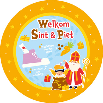 Schoenzetmat Welkom Sint & Piet Vigo Multikleur - Print