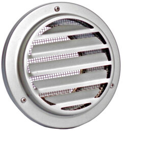 Schoepen Ventilatierooster Weha Rond 12.5 cm RVS