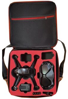 Schokbestendig Waterdichte Nylon Opbergtas Reizen Draagtas Beschermende Doos Voor D-JI Fpv Bril V2/Fpv Combo Drone H052 rood enkel en alleen zak