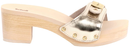 Scholl Gouden Sandalen voor Stijlvolle Zomerse Look Scholl , Beige , Dames - 39 Eu,36 Eu,38 Eu,41 Eu,37 Eu,40 EU