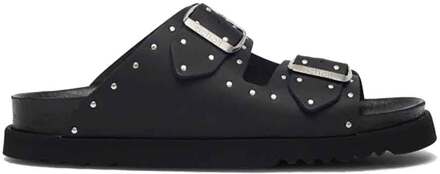 Scholl Leren sandalen met studs Beatriz  zwart - 37,38,39,42,