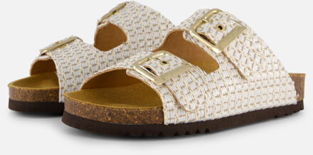 Scholl Noelle Raffia Slippers wit Synthetisch - 36,37,39,42