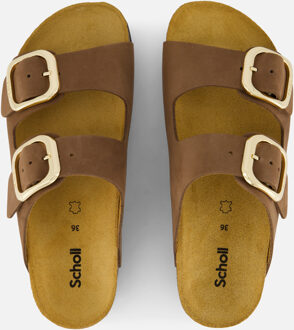 Scholl Noelle Slippers bruin Nubuck - 36,37,40