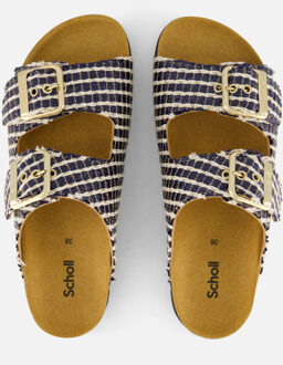 Scholl Noelle Slippers Sandalen blauw Synthetisch - 37,38,41