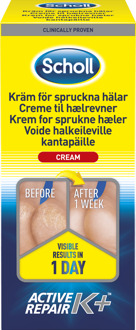 Scholl Voetcrème Scholl Hielkloven crème Active care K+ 120 ml