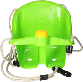 Schommel voor peuters - groen - met touw - Kinderschommels - baby - kunststof