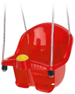 Schommel voor peuters - rood - met touw - Kinderschommels - baby - kunststof