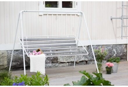 Schommelbank 3 Zits Suvisaari Wit/Grijs Black