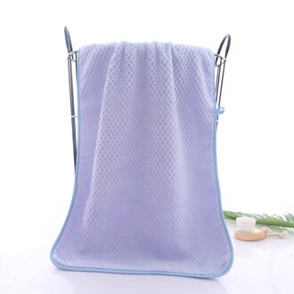 Schone Eenvoudige Handdoeken Dikke Ananas Raster Gezicht Handdoeken Unisex Pure Kleur Huishoudelijke Wassen Handdoek Volwassenen Badkamer Badhanddoek Gezichtsverzorging Blauw