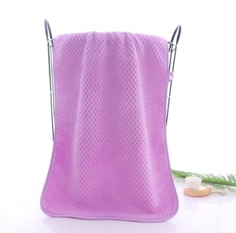 Schone Eenvoudige Handdoeken Dikke Ananas Raster Gezicht Handdoeken Unisex Pure Kleur Huishoudelijke Wassen Handdoek Volwassenen Badkamer Badhanddoek Gezichtsverzorging Paars