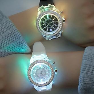 School Boy Girl Watches Electronic Colorful Light Source Sister brother Birthday kids Gift Clock Fashion Children's Wrist Watch