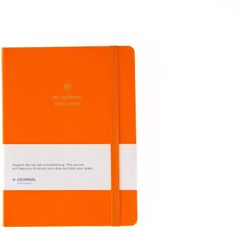 schoolagenda 2025-2026, 12 maanden, oranje