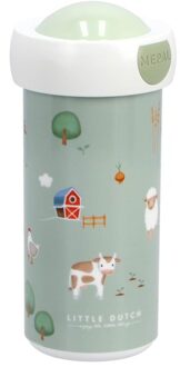 schoolbeker campus 300 ml - little farm Multikleur